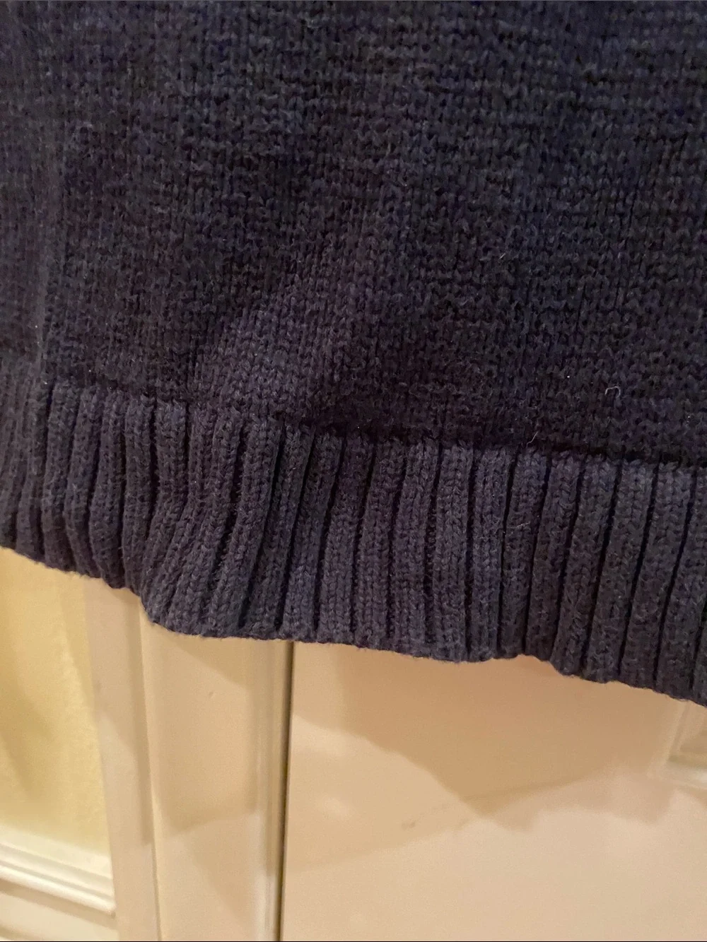 Ralph Lauren Navy RL Logo Knit Sweater Girl’s